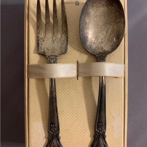 Sterling silver baby flatware set - Picture 2 of 4